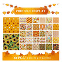 60 10 x 10 Inch Pieces Of Thanksgiving Fabric | Quilting Fabric | Bat | Decorative Sewing Squares For Crafts | Maple Leaf