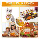 60 10 x 10 Inch Pieces Of Thanksgiving Fabric | Quilting Fabric | Bat | Decorative Sewing Squares For Crafts | Maple Leaf