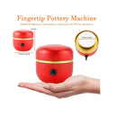 Toolly Mini Electric Pottery Wheel Machine Small Pottery Forming Machine with Tray for DIY Ceramic Work Clay Art Craft