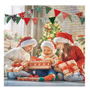 60 Pieces 10 x 10 Inch Christmas Fabric Holiday Quilting Fabric Snowman Christmas Tree Print Fabric Fat Quarters Fabric