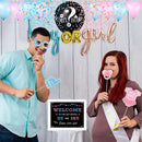 Baby Gender Reveal Party Supplies Kit | Photo Props Games Decorations | Boy or Girl | Includes 3 Game Posters