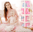 Baby Box Baby Shower Decorations Baby Shower Boxes Baby Blocks Decorations For Gender Reveal