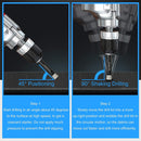 Dry Diamond Drill Bits Set 5 PCs for Granite Ceramic Marble Tile Stone Glass Hard Materials