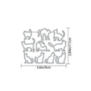 10 Pieces | Decorative Engraving Sheet Metal Die Set | Card Making