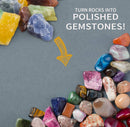 Rock Tumbler Refill Grit Media Kit | Stone Polisher | 3.5 Pounds Polishing Grits + Poly Plastic Pellets