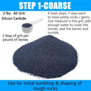 6 LBS Large Weight 4 Step Rock Tumbler Grit Set | Tumbling Media Refill-Coarse
