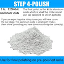 6 LBS Large Weight 4 Step Rock Tumbler Grit Set | Tumbling Media Refill-Coarse