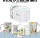 Mug Press Machine | Automatic Mug Heat Press for Sublimation 11-15oz | Coffee Cup Transfer Printing | DIY Presents Gifts White
