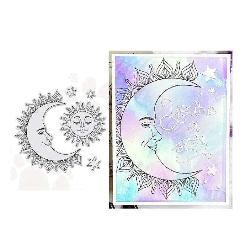 Sun Moon Stars Clear Silicone Stamps For Card Making DIY Scrapbooking