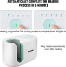 Mug Press Machine | Automatic Mug Heat Press for Sublimation 11-15oz | Coffee Cup Transfer Printing | DIY Presents Gifts White