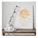 16 Women Theme Templates With Floral Female Face Design And Inspirational Quote Template