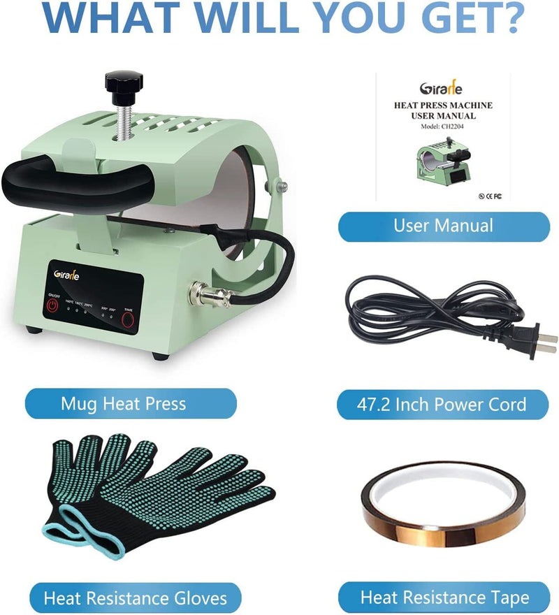 Heat Tape Dispenser Sublimation with 2 Pcs Heat Resistant Gloves