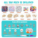 7200 Clay Beads for Making Bracelets | 6mm 24 Colors Flat Round Polymer Clay