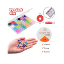 7200 Clay Beads for Making Bracelets | 6mm 24 Colors Flat Round Polymer Clay