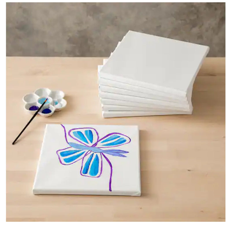 8 Pack 10" x 10" Super Value Canvas