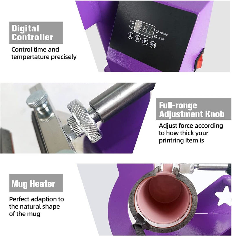 BetterSub Heat Press Mug Press and Other Attachments
