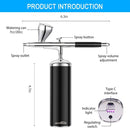 Autolock Upgraded Airbrush Kit with Air Compressor | Portable Cordless Auto Airbrush Gun Kit