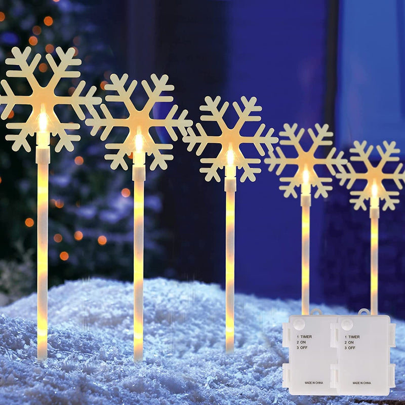 24 Pcs Snowflake Diamond Painting Magnets for Refrigerator Winter