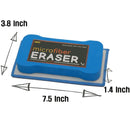 Huntz Dustless Chalk With Microfiber Eraser  |Washable And Reusable | 12 White Chalks