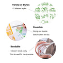 Kit De Plantilla De Plantilla De Caligrafía | 12 Piezas Reutilizables | Flores | Para Manualidades | Pintura De Madera