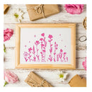 8 Plantillas De Pintura | Para Pintar En Madera | Kit De Plantillas  De Flores Para Pintar En Lienzo De Pared