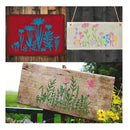 8 Plantillas De Pintura | Para Pintar En Madera | Kit De Plantillas  De Flores Para Pintar En Lienzo De Pared