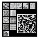 13 Pieces Of Embossed Folders | Template For Crafts | Scrapbooking Tool