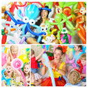 Umikk Kit of 150 Long Balloons with Pump 260Q Magic Twisted Animal Balloons | Thin Thick Latex Balloons