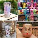 LFSUM 2 Double Cup Turner for Crafts Tumbler Double Cup Spinner Machine Kit | Turner DIY Glitter Epoxy Tumblers