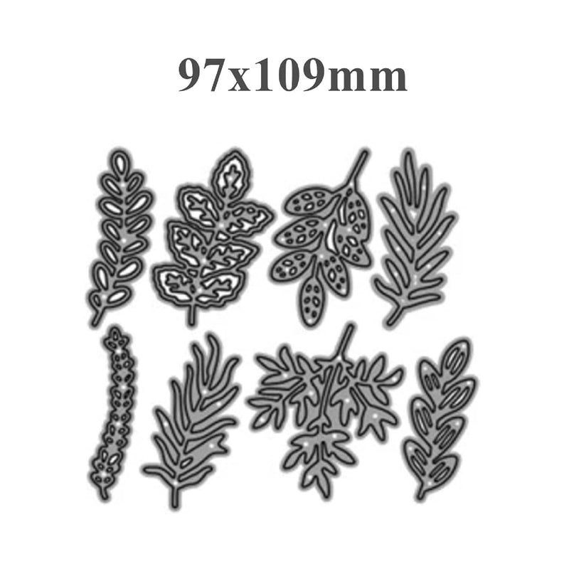 8Pcs/Set Leaf Metal Die Cuts | Various Leaves Plant Flower Cutting Dies Cut Stencils for DIY Scrapbooking