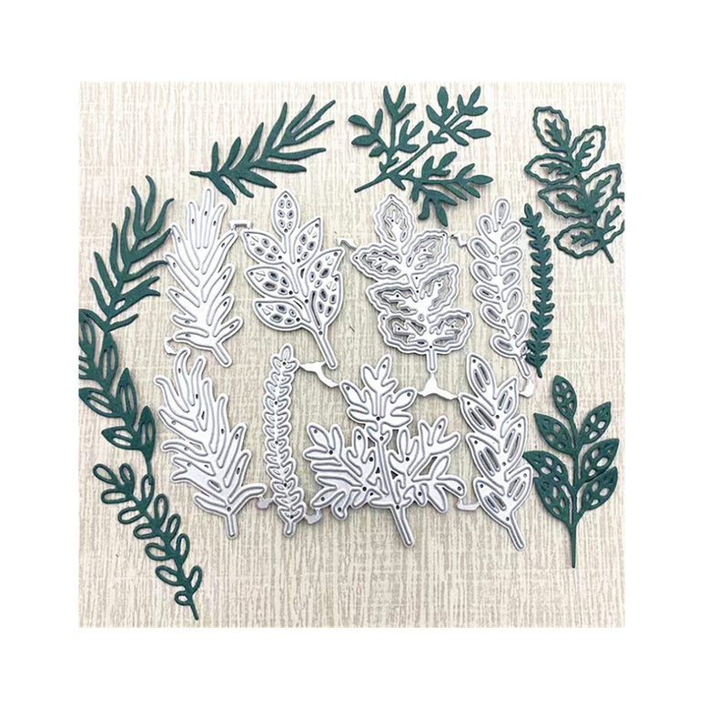 8Pcs/Set Leaf Metal Die Cuts | Various Leaves Plant Flower Cutting Dies Cut Stencils for DIY Scrapbooking