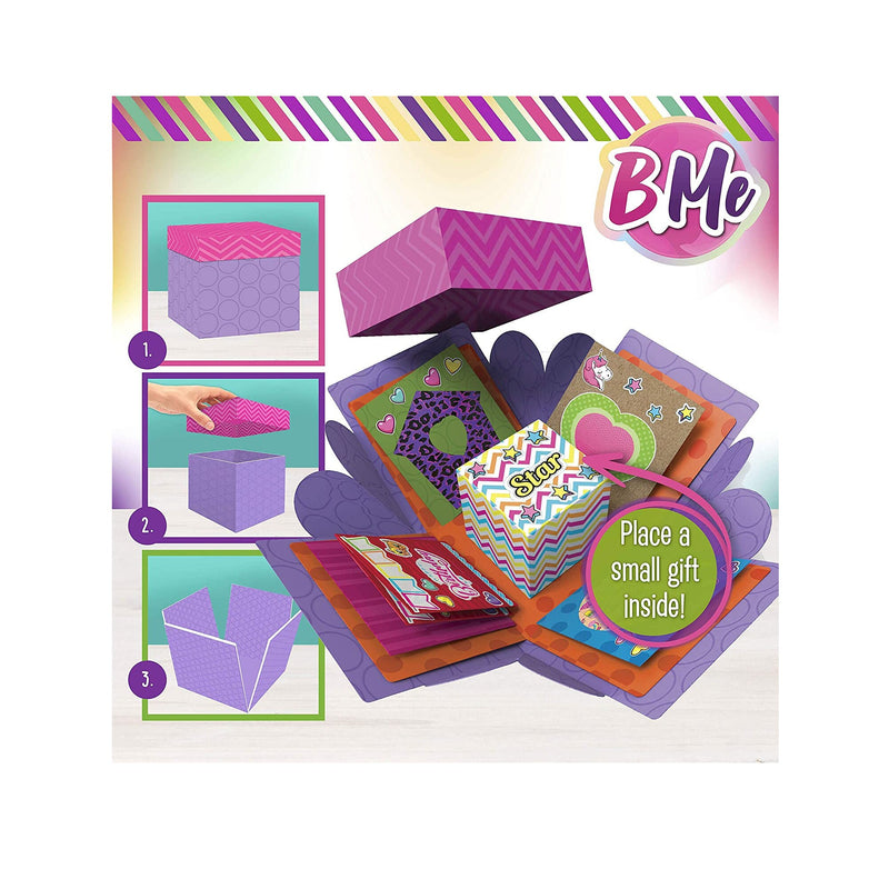 Card Crafting Explosion Arts and Crafts Box- Complete Card Making Kit for Girls - Birthday Gift Box to Tween - DIY Greeting Cards Stationary Set Make