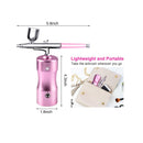 Suteck Handheld Airbrush Kit Mini Portable Air Brush Spray Gun with Compressor Kit Single-Dual Action Paint Set