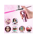 Suteck Handheld Airbrush Kit Mini Portable Air Brush Spray Gun with Compressor Kit Single-Dual Action Paint Set