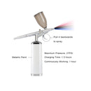 I-BEAUTEE 27PSI Airbrush Kit | Wireless Portable Airbrush Compressor | Rechargeable Cordless Airbrush | Mini Air Brush