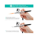 Gocheer Upgraded 30PSI Airbrush Kit | Multi-Function Dual-Action Airbrush Set with Compressor