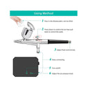 Gocheer Upgraded 30PSI Airbrush Kit | Multi-Function Dual-Action Airbrush Set with Compressor