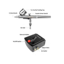 Gocheer Mini Airbrush Kit | Dual-Action Air Brush Pen Gravity Feed Airbrush for Makeup Art Craft Nails Cake