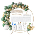 Fikowo Round Arch Background Support Kit | 7.2Ft Large Gold Metal Circle Balloon Arch Frame