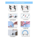 RUBFAC Tabletop Balloon Arch Kit | Black Balloon Arch Stand Balloon Arch Frame For Tables Of Different Sizes