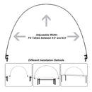 RUBFAC Tabletop Balloon Arch Kit | Black Balloon Arch Stand Balloon Arch Frame For Tables Of Different Sizes