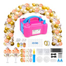 Balloon Arch And Balloon Pump Kit With 120 Balloons | 9ft Tall & 10ft Wide Adjustable Balloon Arch | Balloon Stand For Weddings