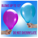 Prextex 125 Party Balloons 12 Inch | 10 Assorted Rainbow Colors Heavy Duty Latex Balloons Bulk Pack