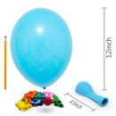 Runch 100 Latex Balloons | Multicolored 12 Inch Latex Balloon Celebration | Premium Thick Balloons for Birthday