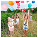 Runch 100 Latex Balloons | Multicolored 12 Inch Latex Balloon Celebration | Premium Thick Balloons for Birthday