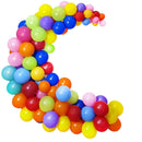 Runch 100 Latex Balloons | Multicolored 12 Inch Latex Balloon Celebration | Premium Thick Balloons for Birthday