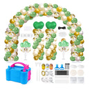 Balloon Arch Kit With Electric Balloon Pump | 9' Tall 10' Wide Adjustable Balloon Arch Stand With Base | Iron Pipe