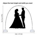 Balloon Arch Stand Kit With Base | VETOGETHER Adjustable Balloon Arch Support Kit With 55pcs Balloon Clips