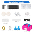 Balloon Arch Kit With Electric Balloon Pump | 9' Tall 10' Wide Adjustable Balloon Arch Stand With Base | Iron Pipe