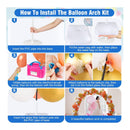 Balloon Arch Kit With Electric Balloon Pump | 9' Tall 10' Wide Adjustable Balloon Arch Stand With Base | Iron Pipe